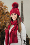 Kamea Hat&Scarf K.23.211.21 červená OS