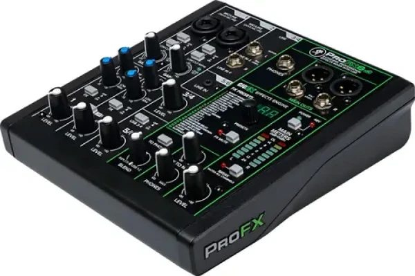 Mackie ProFX6v3 čierna / Mixážny pult / 6 kanálov / USB-C / Bluetooth / Phantomové napájanie 48V (ProFX6v3)