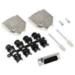 MH Connectors MHDTZK15HD26MS-K sada D-SUB kolíkové lišty 180 ° Pólov: 15 spájkovaný 1 ks; MHDTZK15HD26MS-K