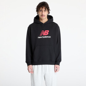 Mikina New Balance Athletics French Terry Logo Hoodie Black M