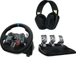 Logitech G29 Driving Force + slúchadlá Logitech G435 / závodný volant / pedále / PC / PS3 / PS4 / PS5 (991-000539)