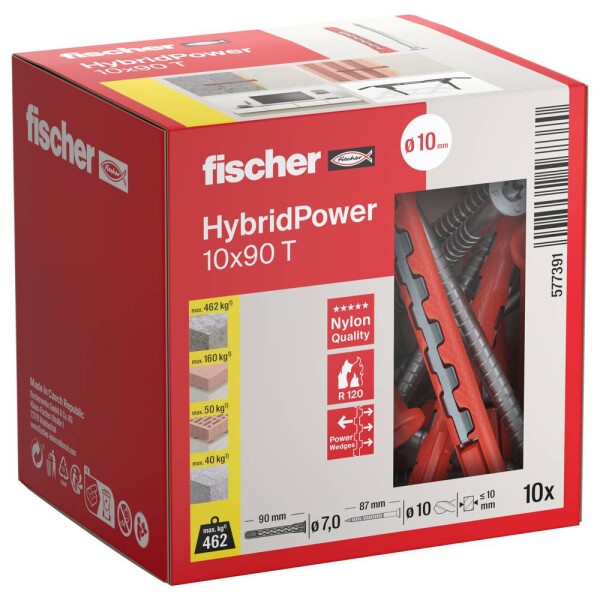 Fischer HybridPower sada hmoždiniek 90 mm 577391 10 ks; 577391