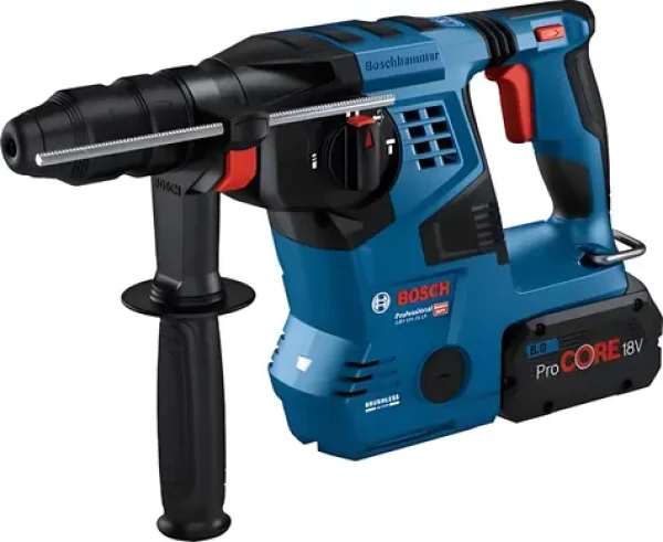 BOSCH GBH 18V-28 CF Professional modrá / Aku príklepová vŕtačka / SDS- PLUS / Bluetooth / bez akumulátora / L-BOXX (0611921001)