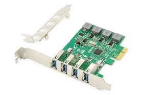 Digitus DS-30226 / Radič / PCI Express / 4X USB 3.0 / 5 Gb/s / Via VL805 (DS-30226)