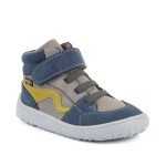 Detské celoročné členkové barefoot topánky TEX GO GREY/BLUE Froddo G3110265 - 28