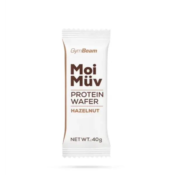 MoiMüv Protein Wafer - GymBeam (vanilka, 16 x 40 g) (69694-7-16x40g-vanilla)