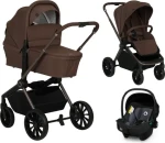 Lionelo Kočík kombinovaný Mika PLUS 3v1 Mocha Mousse / Hliníkový rám / Nosnosť do 22 kg / Autosedačka do 13 kg (LO-MIKA PLUS 3IN1 MOCHA MOUSSE)