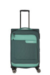 Stredný textilný kufor Travelite Viia 4w M Green