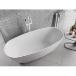 MEXEN - Luvo Slim voľne stojaca vaňa 170 x 75, biela, bez krytky prepadu a zátky 52801707500-SS