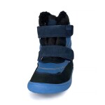Chlapčenské zimné barefoot topánky PRO-tex NUT BLUE - 24