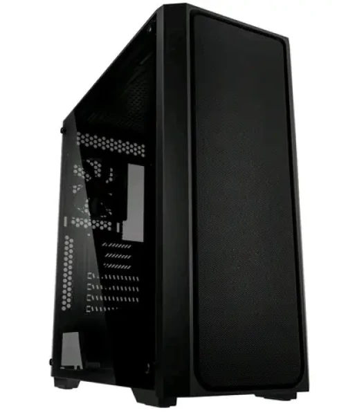 RAIJINTEK Ponos MS čierna / E-ATX / 1x USB 3.0 + 2x USB 2.0 / 1x 120mm / bez zdroja / priehľadná bočnica (0R20B00154)