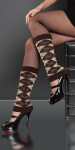 Sexy legwarmer in Argyle-Look Einheitsgroesse