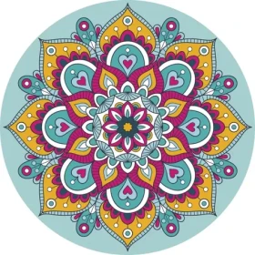 GRAFIX Diamantové maľovanie na ráme Mandala tyrkysová 30cm