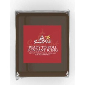 SweetArt potahovacia a modelovacia hmota vanilková Brown (250 g) - dortis - dortis