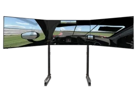 Next Level Racing Round Tube Triple Monitor Stand / Samostatný stojan pre 3 monitory / Freestanding (NLR-R011)