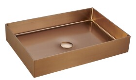 Umývadlo na dosku vo farbe rose gold SAT Aurum 55x38 cm bez prepadu SATAUR5538BRG SATAUR5538BRG