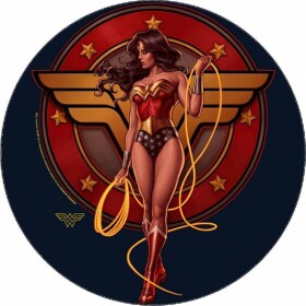 Jedlý papier Wonder woman s logom 19,5 cm - Pictu Hap - Pictu Hap