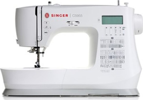 Singer | C5955 | Sewing Machine | Number of stitches 417 | Number of buttonholes 8 | White