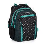 Školský batoh Bagmaster Porto 24 C Black/turquoise