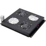 Digitus 19" čierna / Vetracia jednotka / 2 ventilátory / termostat / pre Unique, Dynamic (DN-19 FAN-2-B-N)