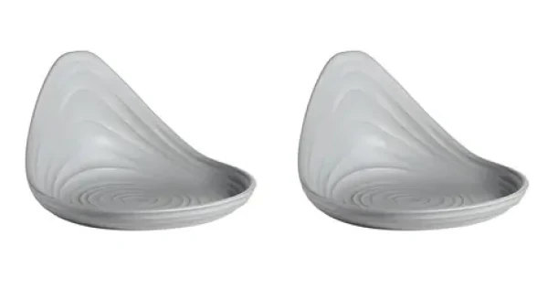 Guzzini SNACK DISHES tanieriky na jednohubky kávové / Sada tanierikov / 2 ks / 100% recyklovaný plast / 12,3 x 12 x 7,3 cm (196301158)