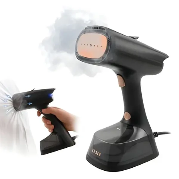 TESLA AeroGrip EA404 / Ručný naparovač odevov / s funkciou sania (8595689808396)