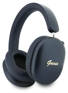 Guess Metallic FINISH Gold Script Logo tmavo modrá / Bezdrôtové slúchadlá / Do uší / ENC (57983130419)