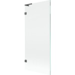 MEXEN/S - Lunar L vaňová zástena FIX 80 x 150, transparent, grafit kartáčovaná 897L-080-000-66-00