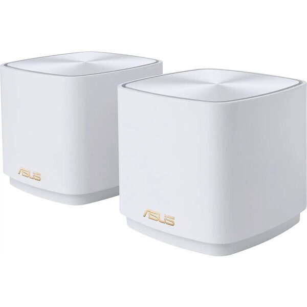 Asus ZenWiFi XD4 PLUS biela 2ks / MESH router AX1800 / 2.4GHz / 5GHz / WAN + 1x LAN (90IG07M0-MO3C20)