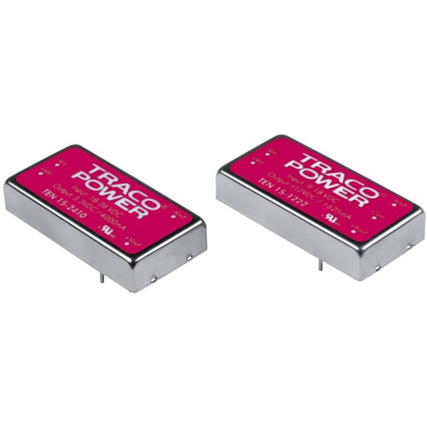 TracoPower TEN 15-1212 DC / DC menič napätia, DPS 12 V/DC 12 V/DC 1.25 A 15 W Počet výstupov: 1 x; TEN 15-1212
