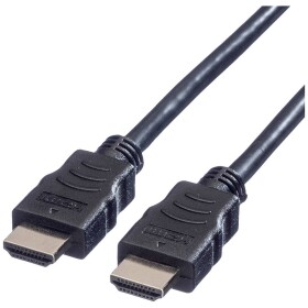 Value HDMI prepojovací kábel Zástrčka HDMI-A, Zástrčka HDMI-A 5.00 m čierna 11.99.5545 high speed HDMI s ethernetom HDMI kábel; 11.99.5545