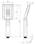 DEANTE - Therm chróm - Sprchový stĺp, so sprchovou batériou, termostat NAC_04HT