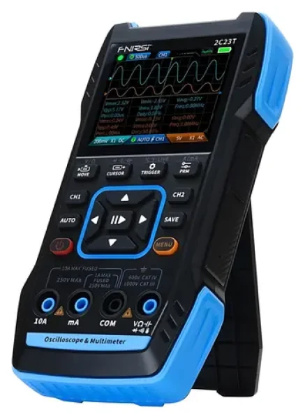 FNIRSI 2C23T / Osciloskop 3v1 / multimeter / generátor signálu / 2 kanály / 10 MHz (2C23T)