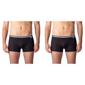 Dvojité balenie bavlnených boxeriek COTTON STRETCH BOXER 2x - BELLINDA - čierne XXL