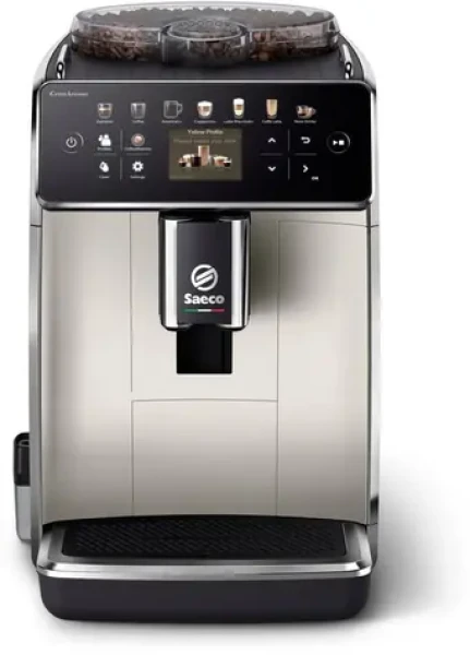 Saeco GranAroma strieborná / Automatický kávovar / 1500 W / 15 bar / 1.8L / zásobník 300 g (SM6582/30)