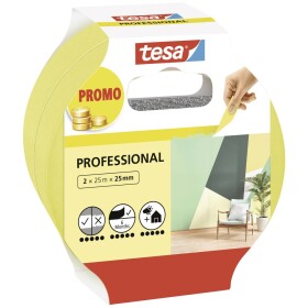 Tesa Professional 56212-00000-02 maliarska krycia páska žltá (d x š) 50 m x 25 mm 2 ks; 56212-00000-02