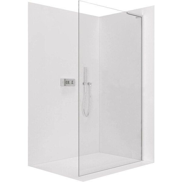 CERANO - Sprchová zástena Walk-in Onyx L-pravá vzpera - 8 mm - chróm, transparentné sklo - 140x200 CER-8050BD1072