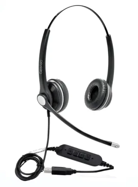 Gearlab G4040 čierna / office headset / USB slúchadlá s mikrofónom (GLB240400)