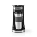 Nedis KACM300FBK čierna / Kávovar na prekvapkávanú kávu / 750 W / kávový filter / 0.4 l / 1 šálka / cestovný hrnček (KACM300FBK)
