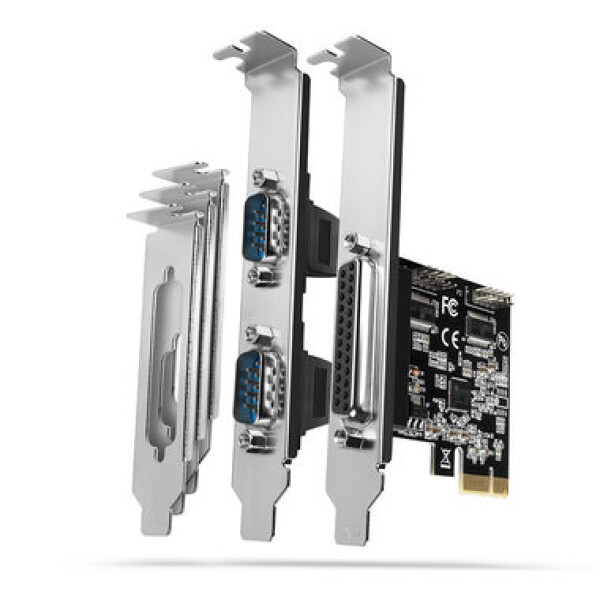 Axagon PCEA-PSN, PCIe radič - 1x paralelný (LPT) + 2x sériový Port (RS232) 250 kbps, vr. LP (PCEA-PSN)