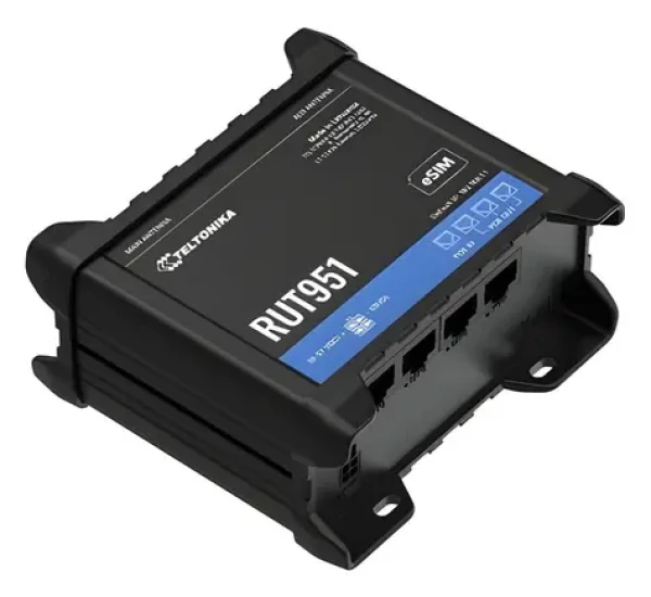 Teltonika RUT951 PoE+ / Router industriálny / LTE / eSIM / bez zdroja (RUT951B10J00)