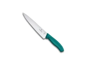 VICTORINOX Swiss Classic Kuchársky nôž 19 cm zelená / rovné ostrie (6.8004.19C1B)