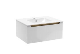 Kúpeľňová skrinka s umývadlom Naturel Stilla 60x30x45 cm biela STILLAD06007U1 STILLAD06007U1
