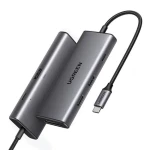 Ugreen CM498 USB Hub 7v1 USB-C sivá / 2x USB 3.2 / 1x HDMI (4K) / 1x USB-C (PD) / SD / microSD (15531)