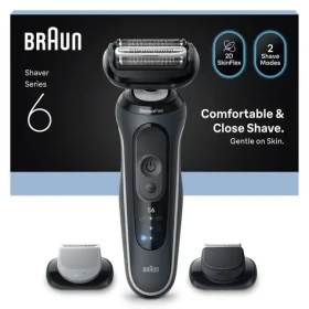 Braun Series 6 62-G1650s čierna / Planžetový holiaci strojček / 60 min prevádzka / vodeodolný / rýchlonabíjanie (8700216645362)