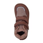 Dievčenské zimné barefoot topánky DAXI OLD PINK, Protetika, staroružová - 23