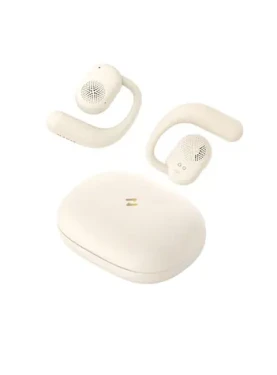 Havit OWS914 béžové / Bezdrôtové slúchadlá s háčikom / Bluetooth 5.3 / Game mode / IPX5 / 21 h (OWS914beige)