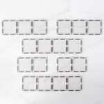 Connetix Connetix Tiles - Magnetická Stavebnica Priehľadná Obdĺžniky 12 ks