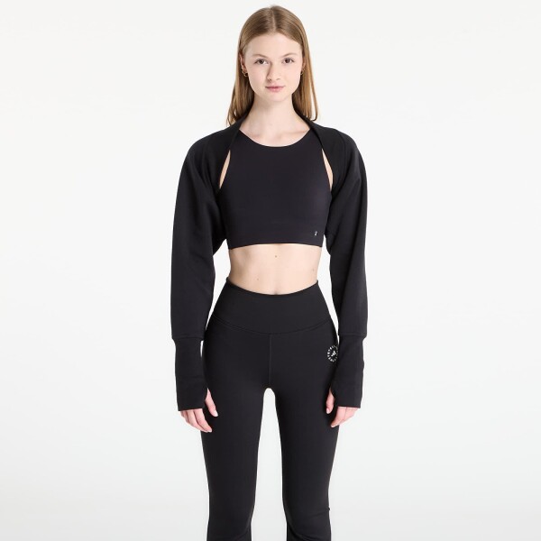 Mikina adidas x Stella Mccartney Studio Sweatshirt Shrug Black M