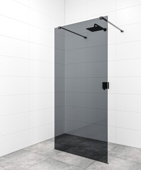 Sprchová zástena Walk-in 90 cm SAT vo farbe profilu čierna SATBWI90KSZAVC SATBWI90KSZAVC